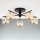 Jupiter 2047 - Candeeiro integrado PRATO 5xG9/10W/230V preto/bege