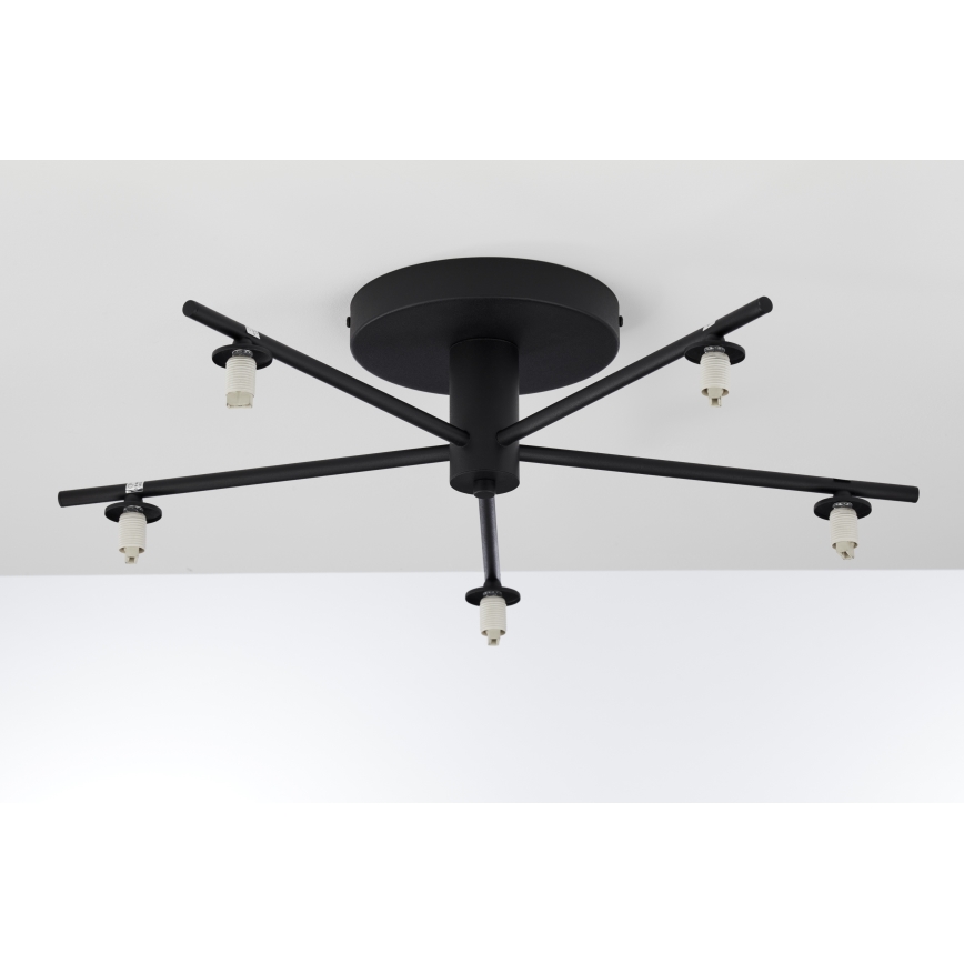 Jupiter 2047 - Candeeiro integrado PRATO 5xG9/10W/230V preto/bege