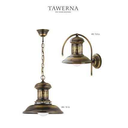 Jupiter 418 - TA K p - Luz de parede TAWERNA 1xE27/60W/230V
