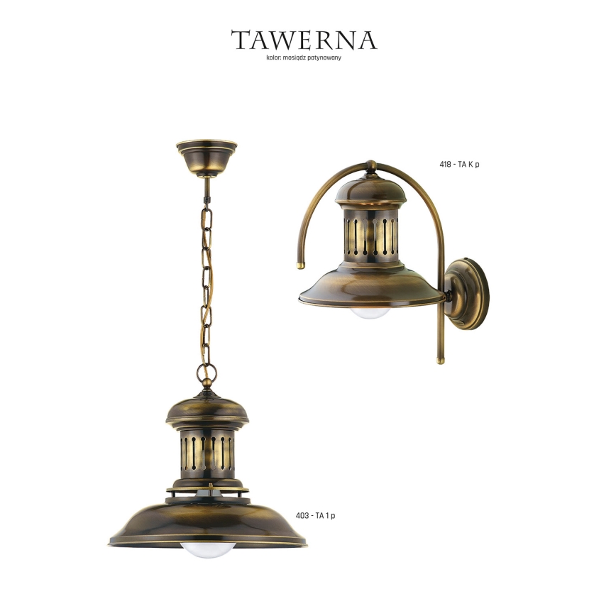 Jupiter 418 - TA K p - Luz de parede TAWERNA 1xE27/60W/230V
