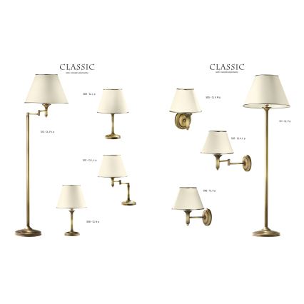 Jupiter 506 - CL K p - Luz de parede CLASSIC E27/60W/230V