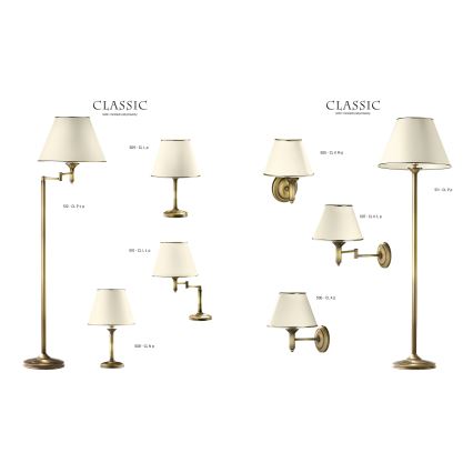 Jupiter 507 CL K L p - Luz de parede CLASSIC E27/60W/230V