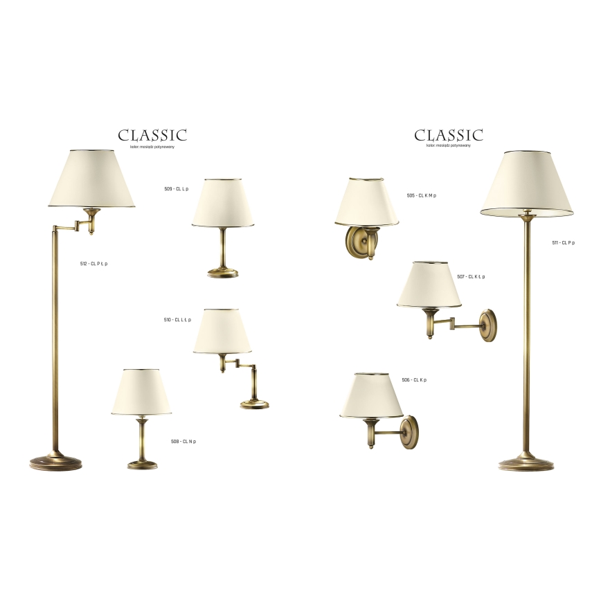 Jupiter 508 - CL N p - Lâmpada de mesa CLASSIC E27/60W/230V