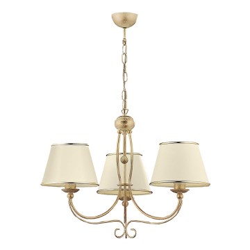 Jupiter 513 - LA-3-E - Candelabro pendente numa corrente LAURA 3xE27/60W/230V