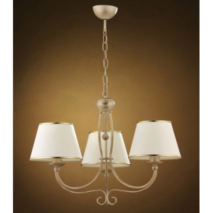 Jupiter 513 - LA-3-E - Candelabro pendente numa corrente LAURA 3xE27/60W/230V