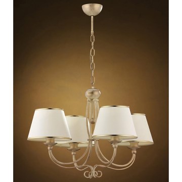 Jupiter 514 - LA-4-E - Candelabro pendente numa corrente LAURA 4xE27/60W/230V