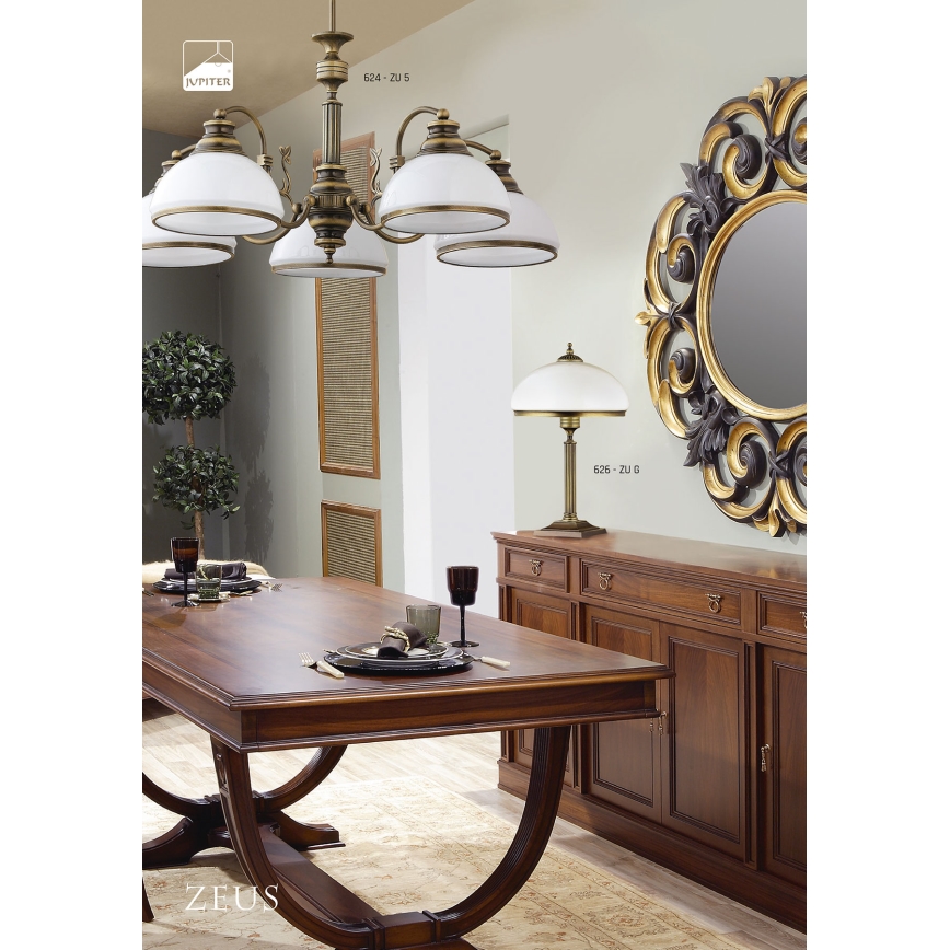 Jupiter 624 - ZU 5 - Candelabro pendente ZEUS 5xE27/60W/230V