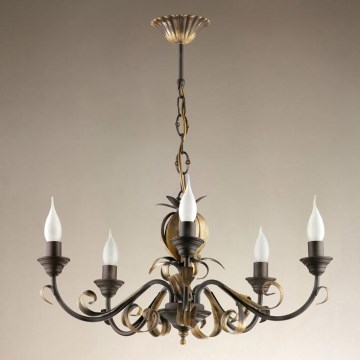 Jupiter 741 - LM 5 - Candelabro pendente numa corrente LIMA 5xE14/40W/230V
