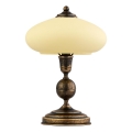Jupiter - Candeeiro de mesa BOLERO 1xE14/40W/230V bege/bronze/pátina