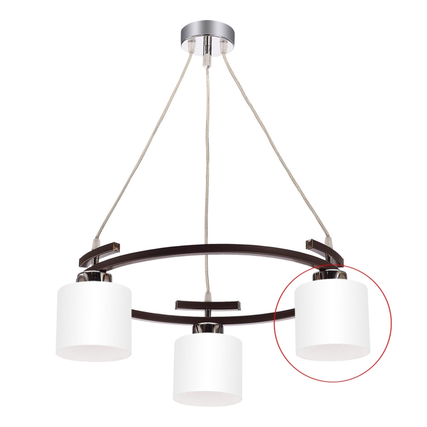 Jupiter - Vidro de substituição para candeeiro BASCO E27 diâmetro 13 cm branco