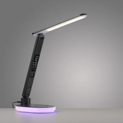JUST LIGHT. 11018-18 - Candeeiro de mesa táctil LED RGBW com regulação e carregamento sem fios TINA LED/4W/230V