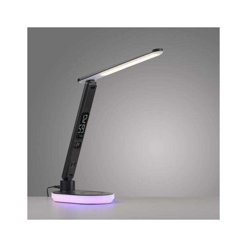 JUST LIGHT. 11018-18 - Candeeiro de mesa táctil LED RGBW com regulação e carregamento sem fios TINA LED/4W/230V