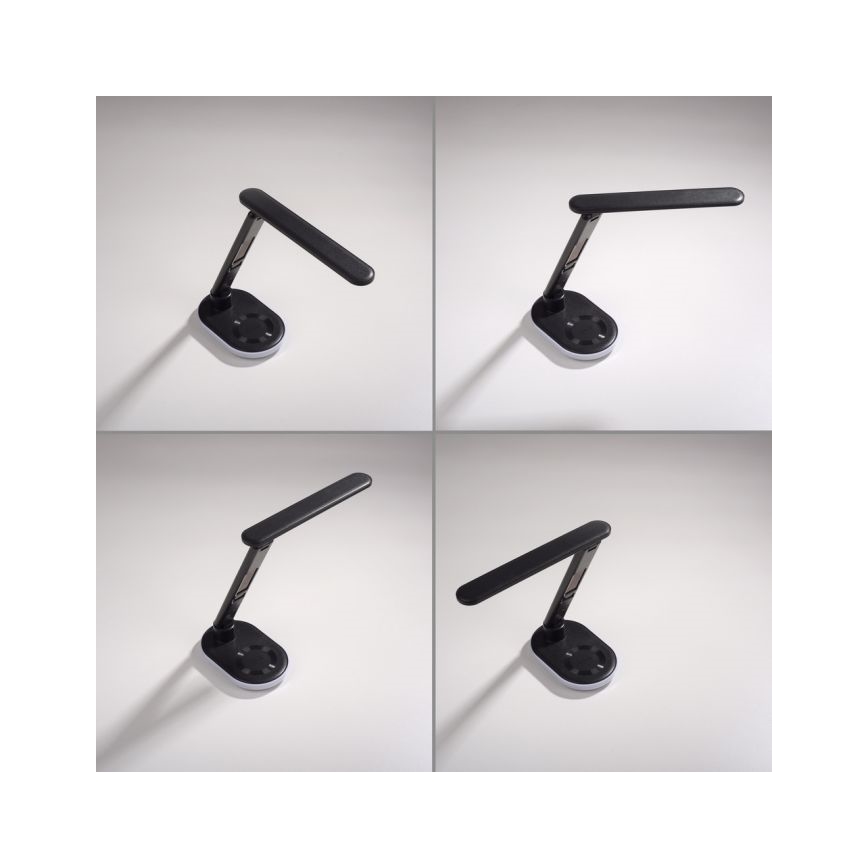 JUST LIGHT. 11018-18 - Candeeiro de mesa táctil LED RGBW com regulação e carregamento sem fios TINA LED/4W/230V