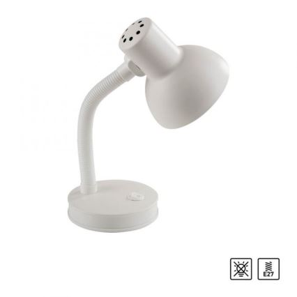 JUST LIGHT. 11080-16 - Candeeiro de secretária flexível FLEXI 1xE27/25W/230V branco