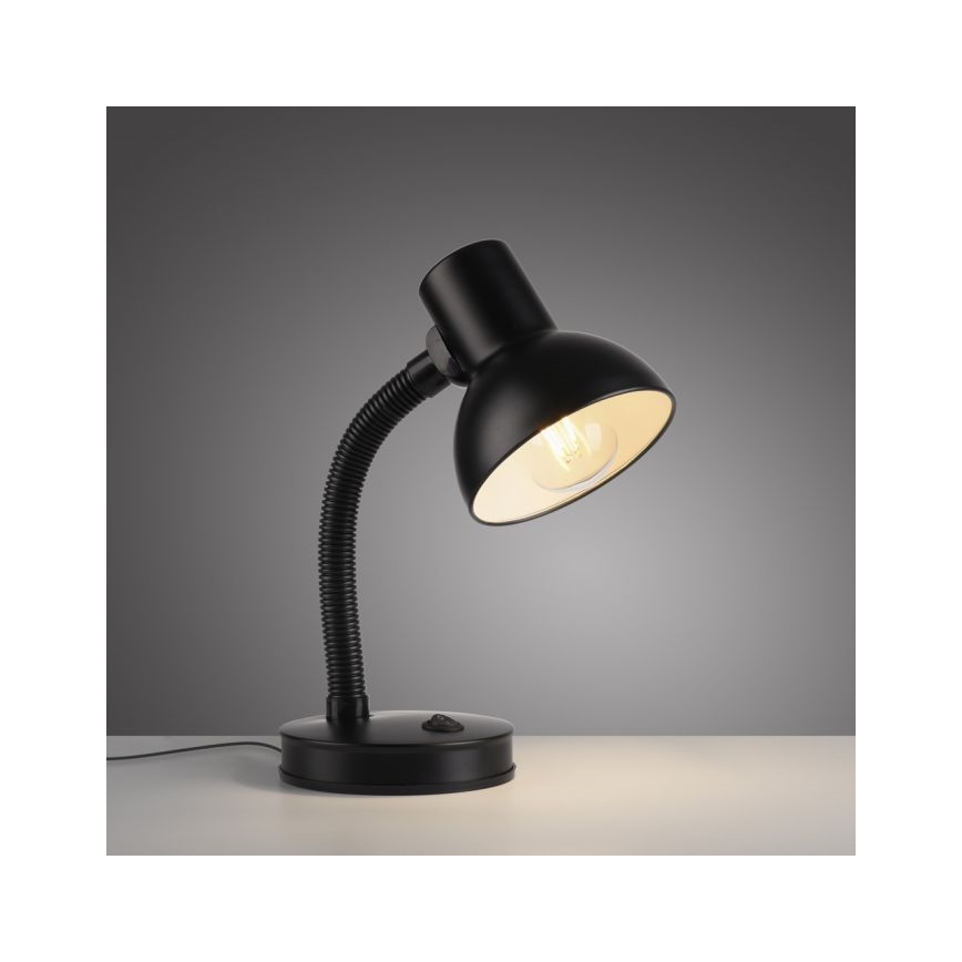 JUST LIGHT. 11080-18 - Candeeiro de mesa flexível FLEXI 1xE27/25W/230V preto