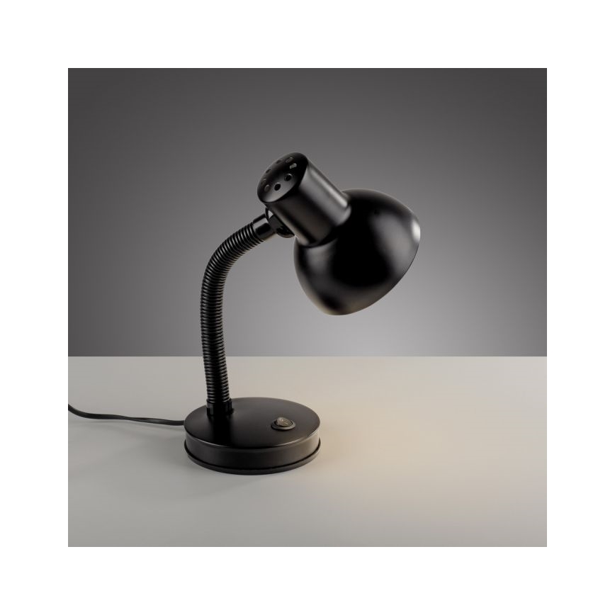 JUST LIGHT. 11080-18 - Candeeiro de mesa flexível FLEXI 1xE27/25W/230V preto