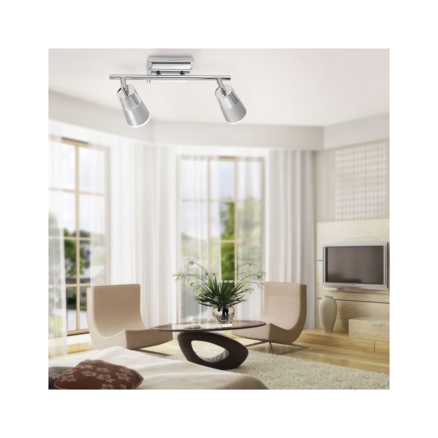 JUST LIGHT. 11229-17 - Foco LED DALLI 2xLED/3,5W/230V cromado brilhante