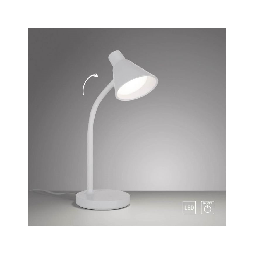 JUST LIGHT. 11248-16 - Candeeiro de secretária flexível LED PIXIE LED/4,5W/230V branco