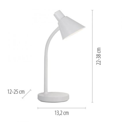 JUST LIGHT. 11248-16 - Candeeiro de secretária flexível LED PIXIE LED/4,5W/230V branco