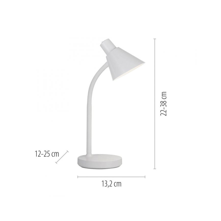 JUST LIGHT. 11248-16 - Candeeiro de secretária flexível LED PIXIE LED/4,5W/230V branco