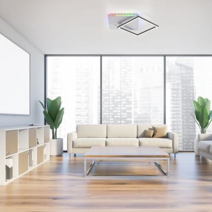 JUST LIGHT. 11327-95 - Iluminação de teto LED RGBW com regulação RENDA LED/31W/230V 2700-5000K + comando