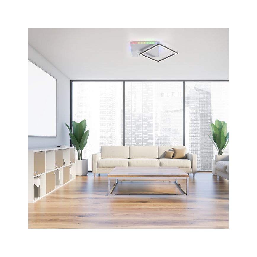 JUST LIGHT. 11327-95 - Iluminação de teto LED RGBW com regulação RENDA LED/31W/230V 2700-5000K + comando