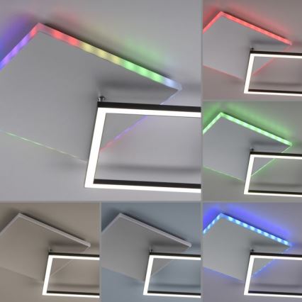 JUST LIGHT. 11327-95 - Iluminação de teto LED RGBW com regulação RENDA LED/31W/230V 2700-5000K + comando