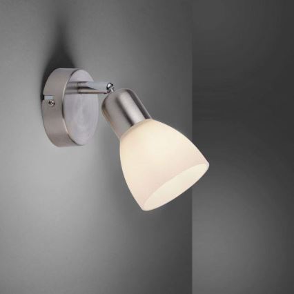 JUST LIGHT. 11951-55 - Foco de parede KARO 1xE14/40W/230V cromado mate