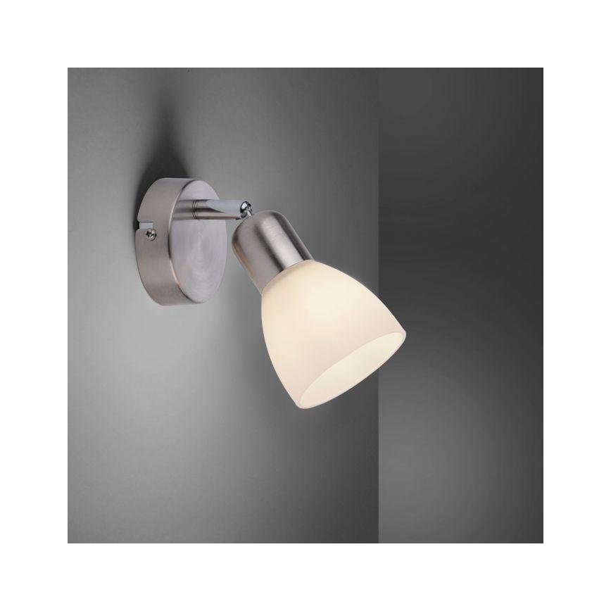 JUST LIGHT. 11951-55 - Foco de parede KARO 1xE14/40W/230V cromado mate