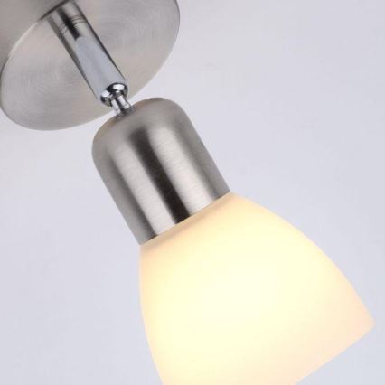 JUST LIGHT. 11951-55 - Foco de parede KARO 1xE14/40W/230V cromado mate