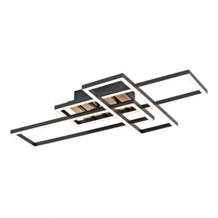 JUST LIGHT. 14051-79 - Luminária de teto LED AKUSTIKA LED/20,5W/230V carvalho/preto
