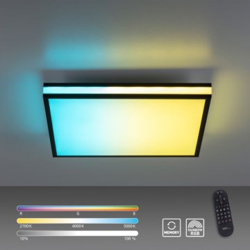 JUST LIGHT. 14110-18 - Iluminação de teto LED RGBW com regulação MARIO BLACK LED/19,5W/230V 2700-5000K + comando