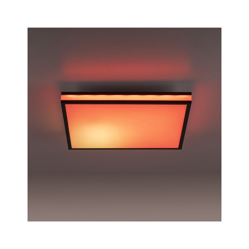 JUST LIGHT. 14110-18 - Iluminação de teto LED RGBW com regulação MARIO BLACK LED/19,5W/230V 2700-5000K + comando