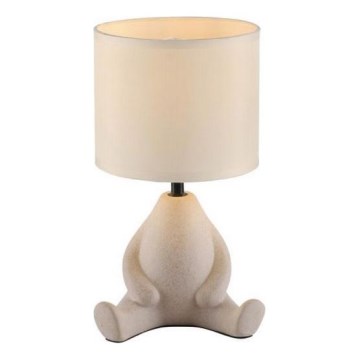 JUST LIGHT. 14190-39 - Candeeiro de mesa TED 1xE27/25W/230V bege