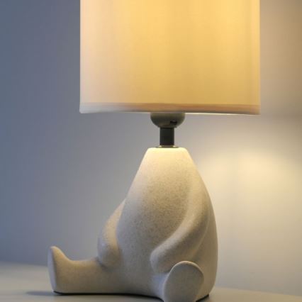 JUST LIGHT. 14190-39 - Candeeiro de mesa TED 1xE27/25W/230V bege