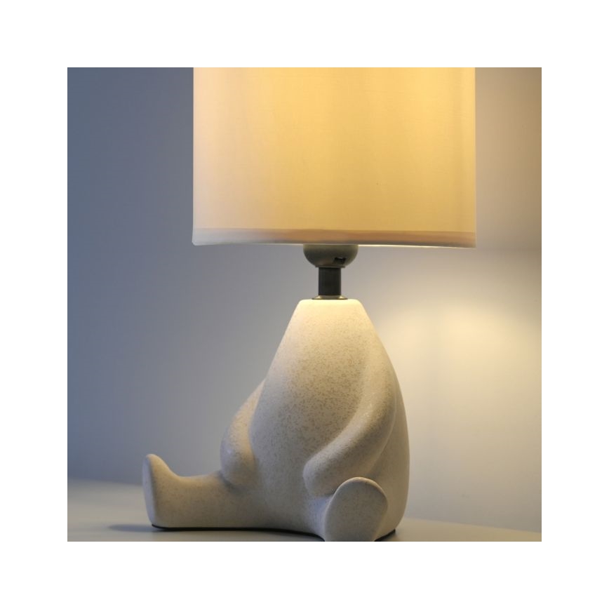 JUST LIGHT. 14190-39 - Candeeiro de mesa TED 1xE27/25W/230V bege