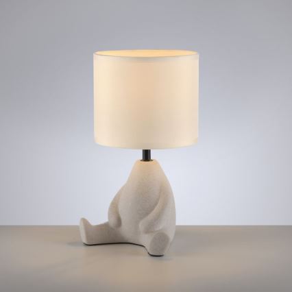 JUST LIGHT. 14190-39 - Candeeiro de mesa TED 1xE27/25W/230V bege