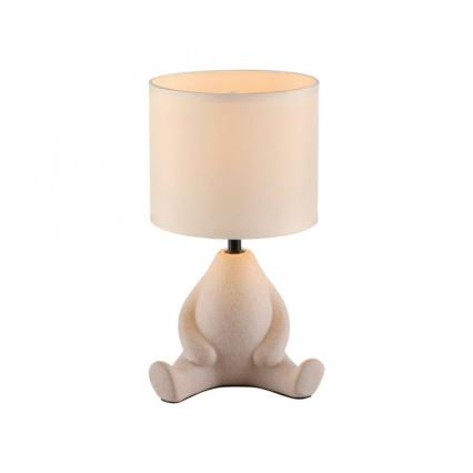 JUST LIGHT. 14190-39 - Candeeiro de mesa TED 1xE27/25W/230V bege