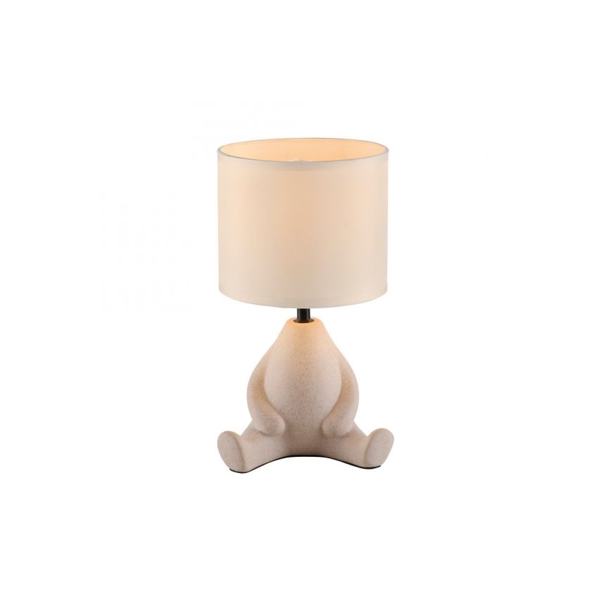 JUST LIGHT. 14190-39 - Candeeiro de mesa TED 1xE27/25W/230V bege