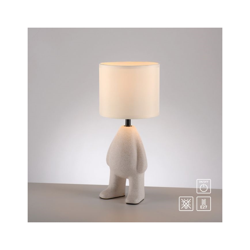 JUST LIGHT. 14191-39 - Candeeiro de mesa TED 1xE27/25W/230V bege