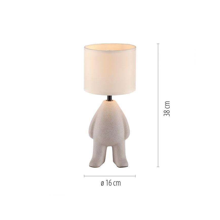 JUST LIGHT. 14191-39 - Candeeiro de mesa TED 1xE27/25W/230V bege