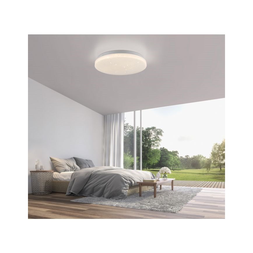 JUST LIGHT. 14275-16 - Iluminação de teto LED URANUS LED/10W/230V diâmetro 26 cm branco