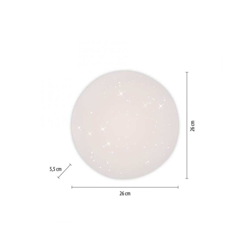JUST LIGHT. 14275-16 - Iluminação de teto LED URANUS LED/10W/230V diâmetro 26 cm branco
