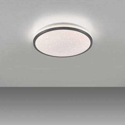JUST LIGHT. 14293-18 - Iluminação de teto LED com regulação KYLE LED/10W/230V diâmetro 28 cm preto