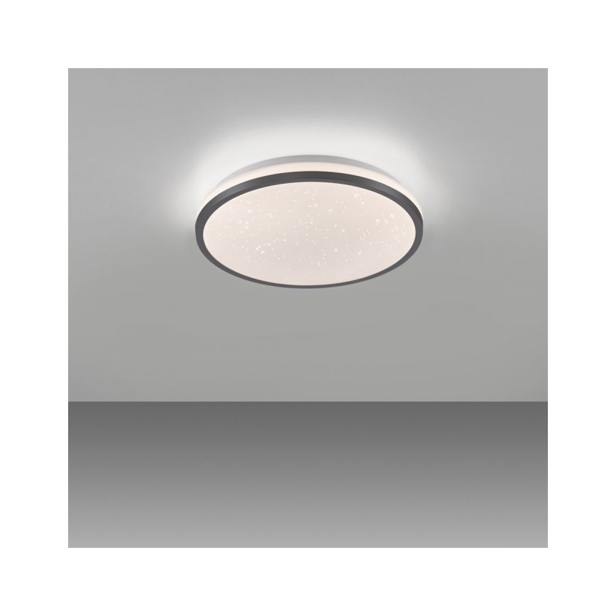 JUST LIGHT. 14293-18 - Iluminação de teto LED com regulação KYLE LED/10W/230V diâmetro 28 cm preto
