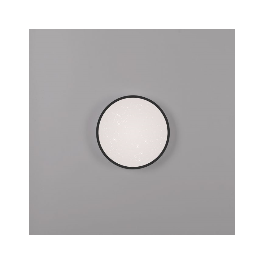 JUST LIGHT. 14293-18 - Iluminação de teto LED com regulação KYLE LED/10W/230V diâmetro 28 cm preto