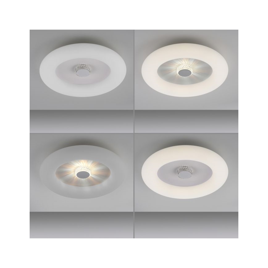 JUST LIGHT. 14383-16 - Iluminação de teto LED com regulação VERTIGO LED/26W/230V 2700-5000K branco + comando