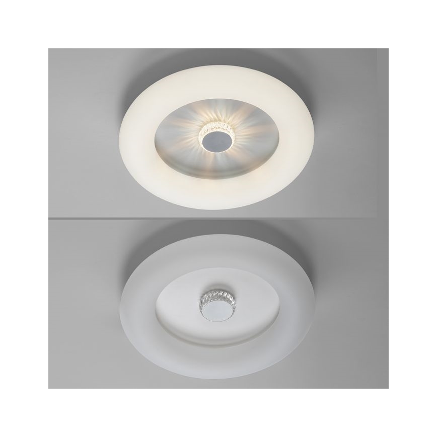 JUST LIGHT. 14383-16 - Iluminação de teto LED com regulação VERTIGO LED/26W/230V 2700-5000K branco + comando