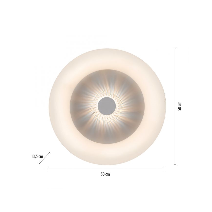 JUST LIGHT. 14383-16 - Iluminação de teto LED com regulação VERTIGO LED/26W/230V 2700-5000K branco + comando