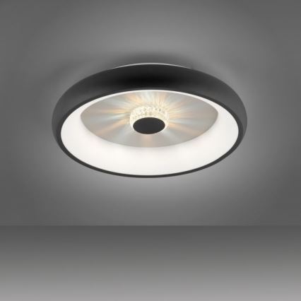 JUST LIGHT. 14384-18 - Iluminação de teto LED com regulação VERTIGO LED/29W/230V 2700-5000K preto + comando